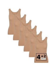 Beeren Dames hemd Young 6Pack Beige