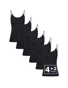 Beeren Dames Top Elegance 6Pack Zwart