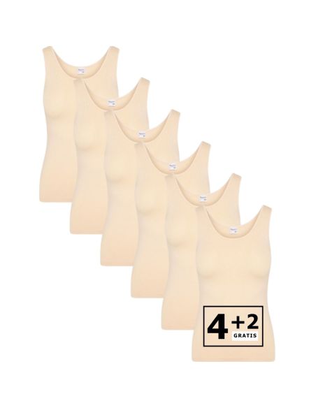 Beeren Dames hemd Elegance 6Pack Beige