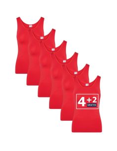 Beeren Dames hemd Elegance 6Pack Rood