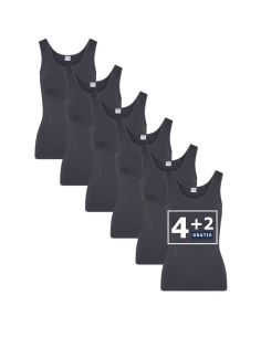 Beeren Dames hemd Elegance 6Pack Grijs