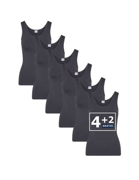 Beeren Dames hemd Elegance 6Pack Grijs