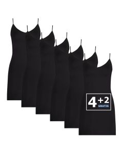 Beeren Dames Onderjurk Elegance 6Pack Zwart