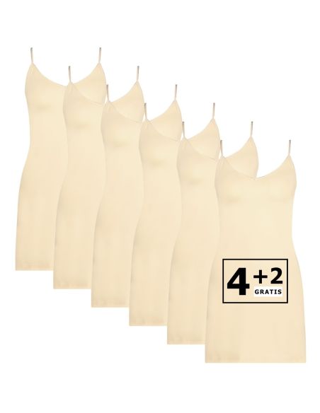 Beeren Dames Onderjurk Elegance 6Pack Beige