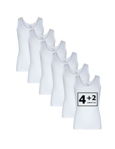 Beeren Meisjes Hemd Patricia 6Pack Wit