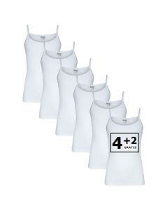 Beeren Meisjes Top Britney 6Pack Wit