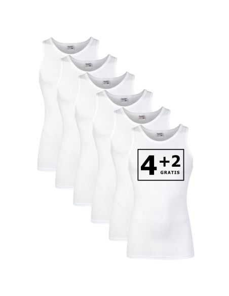 Beeren Heren singlet Comfort Feeling 6Pack Wit