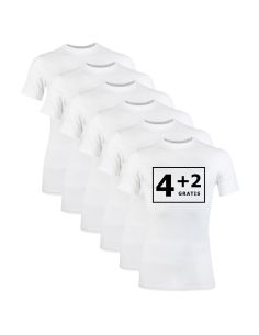 Beeren Heren T-shirt K.M. Comfort Feeling 6Pack Wit