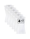Beeren Heren mouwloos shirt V-hals M3000 6Pack Wit