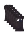 Beeren Heren mouwloos shirt V-hals M3000 6Pack Zwart