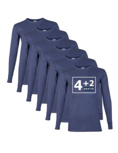 Beeren Heren T-shirt L.M. M3000 6Pack Navy
