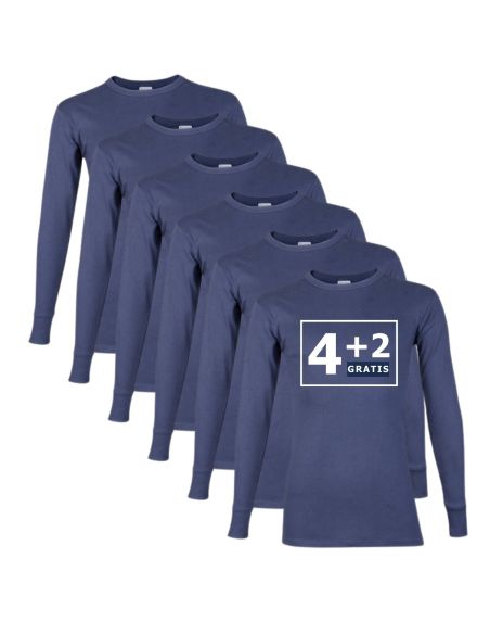 Beeren Heren T-shirt L.M. M3000 6Pack Navy