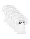 Beeren Heren T-shirt K.M. Young (zachte micro stof) 6Pack Wit