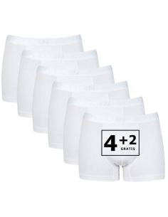 Beeren Heren boxershort Rolf 6Pack Wit
