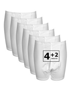 Beeren Heren Klassieke Sportbroek met gulp M3400 6Pack Wit