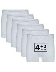 Beeren Heren boxershort Roger 6Pack Wit