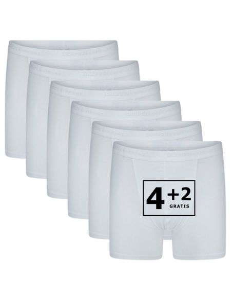 Beeren Heren boxershort Roger 6Pack Wit