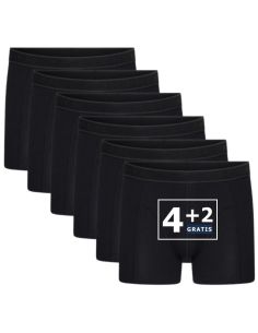Beeren Heren boxershort Cotton Stretch Hugo 6Pack Zwart