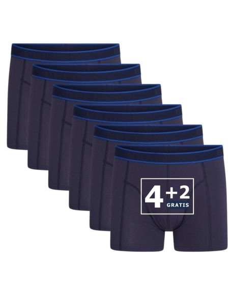 Beeren Heren boxershort Cotton Stretch Hugo 6Pack Navy