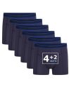 Beeren Heren boxershort Cotton Stretch Hugo 6Pack Navy