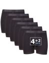 Beeren Heren boxershort Dylan 6Pack Zwart