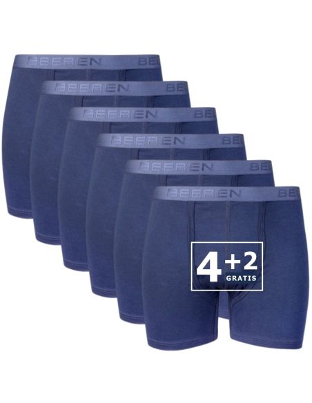 Beeren Heren boxershort Dylan 6Pack Navy