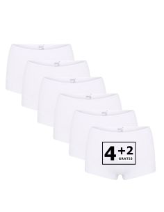 Beeren Dames Short Elegance 6Pack Wit