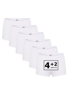 Beeren Dames boxershort Comfort Feeling 6Pack Wit