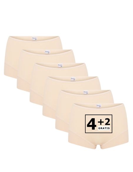 Beeren Dames Short Elegance 6Pack Beige