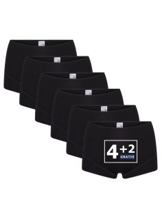 Beeren Dames Short Elegance 6Pack Zwart
