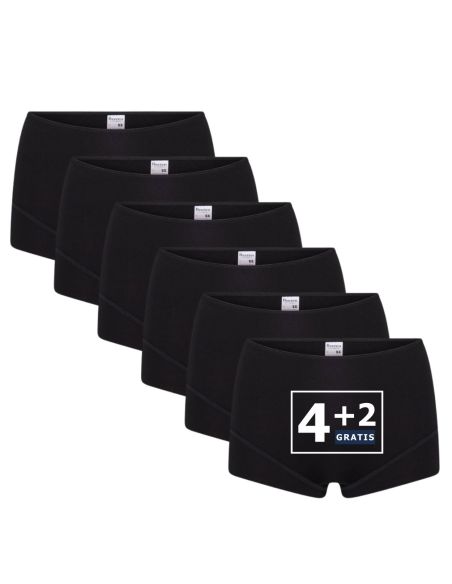 Beeren Dames Short Elegance 6Pack Zwart