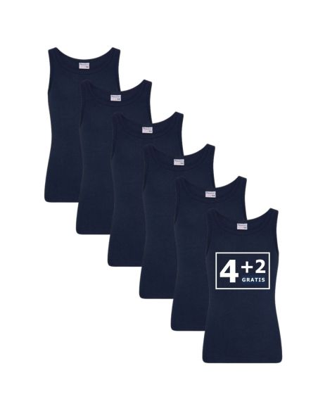 Beeren Jongens singlet Comfort Feeling 6Pack Navy