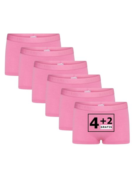 Beeren Meisjes boxershort Comfort Feeling 6Pack Roze