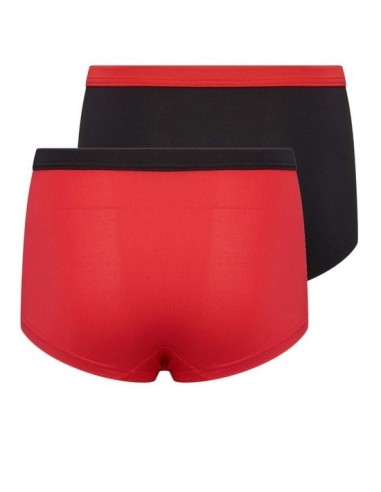 Beeren Meisjes Mix&Match boxers Rood/Zwart 2Pack