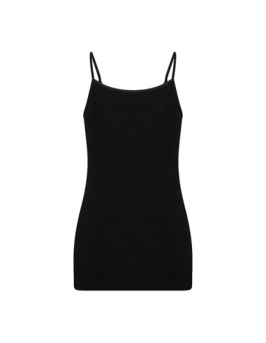 Beeren Dames spaghetti hemd Brigitte 6Pack Zwart