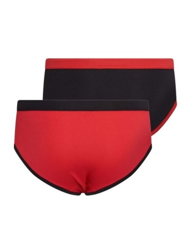 Beeren Meisjes Mix&Match slips Rood/Zwart 2Pack