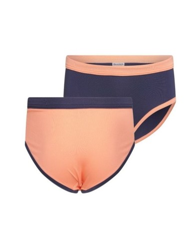 Beeren Meisjes Mix&Match slips Zalm/D.Blauw 2Pack